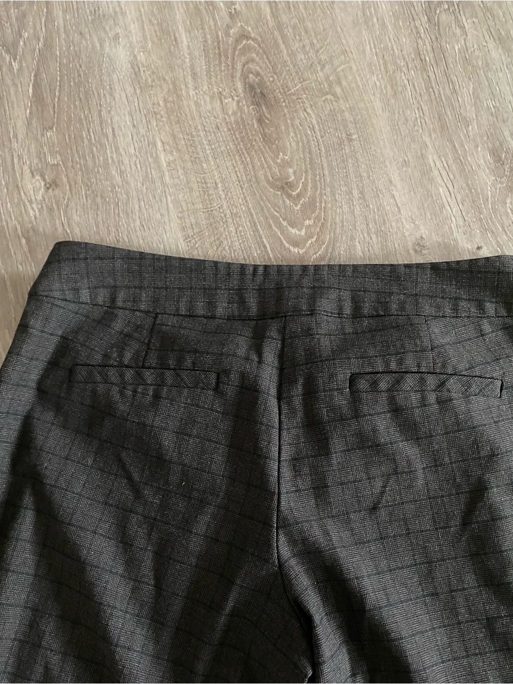 Vintage Low Waisted Ricki's Black Plaid Wide-Leg Trousers - Picture 4 of 7